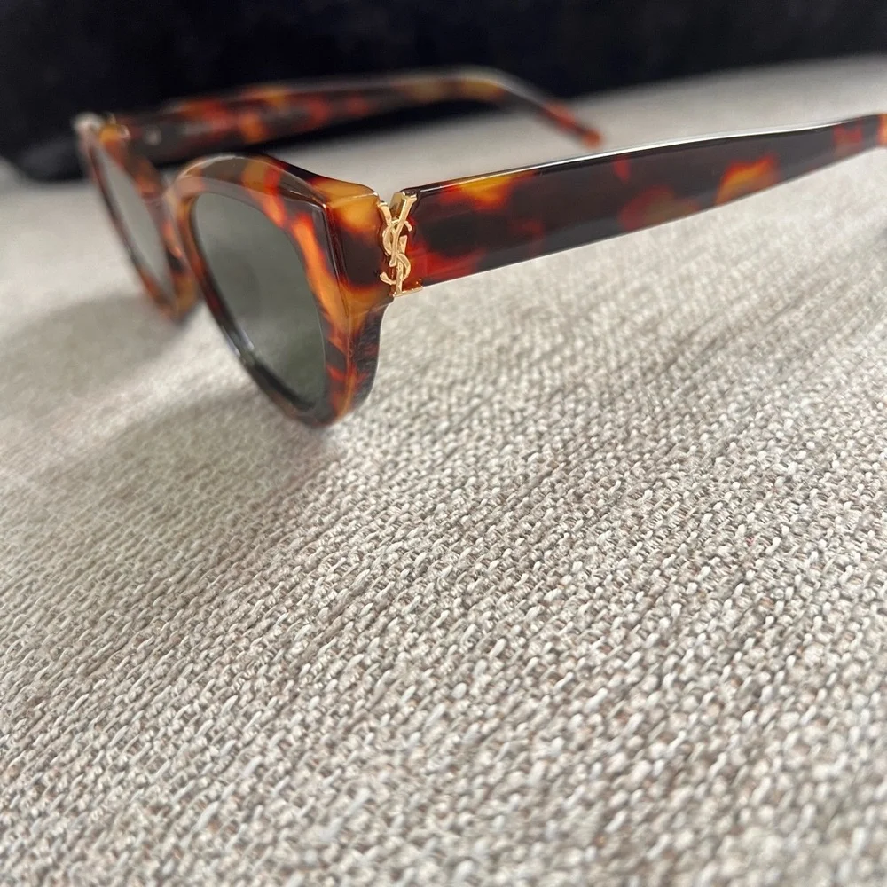 Saint Laurent YSL M115 Tortoise Shell Sunglasses - Picture 2 of 7